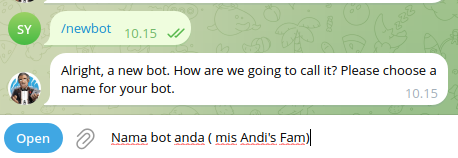 Perintah NewBot